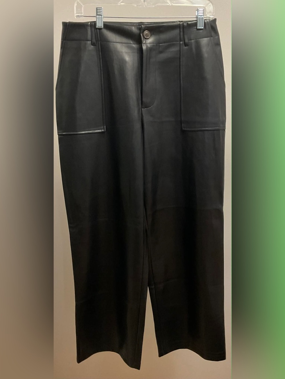 Saks Fifth Avenue Black Leather Pants